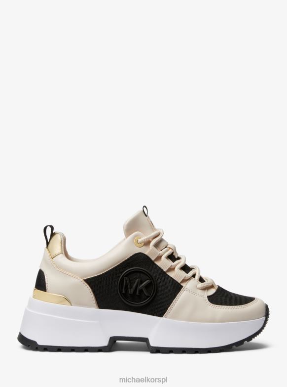 Buty sportowe Cosmo ze sztucznej skóry kobiety Michael Kors Jest kremowy/czarny LHN661736 buty