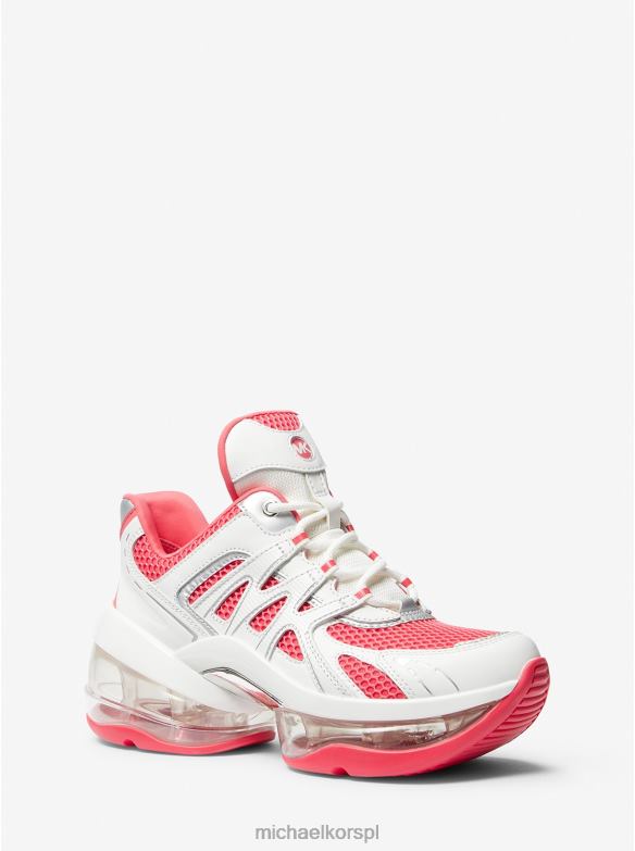 Buty sportowe Olympia Sport Extreme ze skóry i siateczki kobiety Michael Kors geranium multi LHN661756 buty