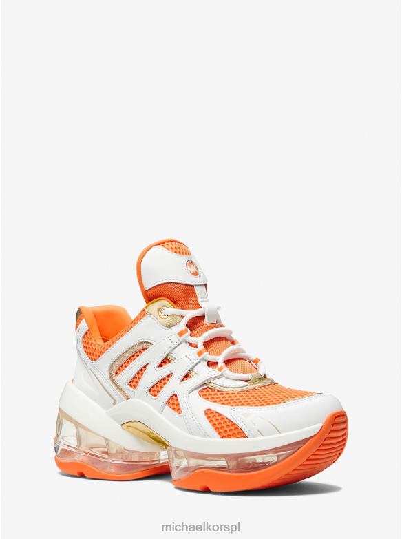 Buty sportowe Olympia Sport Extreme ze skóry i siateczki kobiety Michael Kors morelowy multi LHN661760 buty