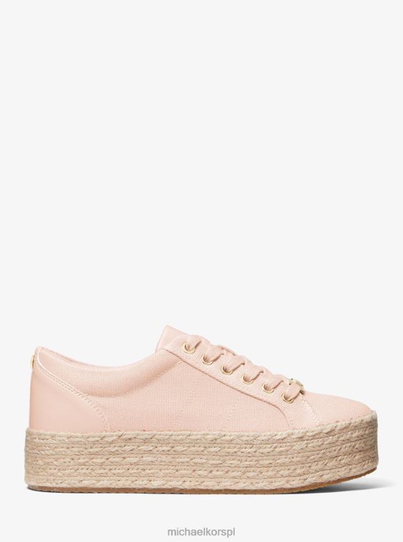 Buty sportowe na platformie z bawełnianego płótna Libby kobiety Michael Kors delikatny róż LHN661758 buty