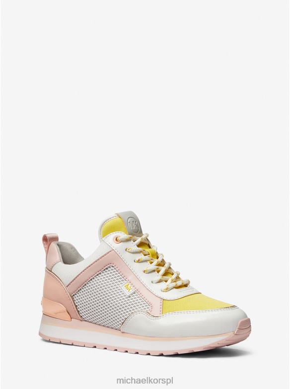 Maddy Trener mieszany z blokami kolorów kobiety Michael Kors optyczna biel LHN661728 buty