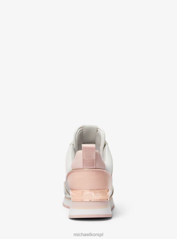 Maddy Trener mieszany z blokami kolorów kobiety Michael Kors optyczna biel LHN661728 buty