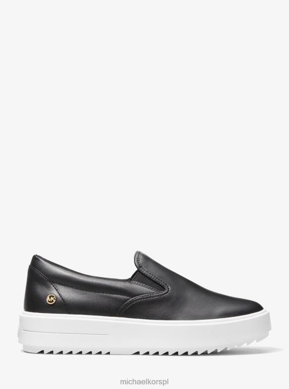 Skórzane wsuwane buty sportowe Emmett kobiety Michael Kors czarny LHN661715 buty