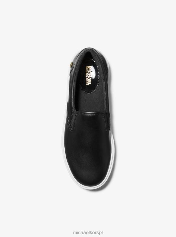 Skórzane wsuwane buty sportowe Emmett kobiety Michael Kors czarny LHN661715 buty