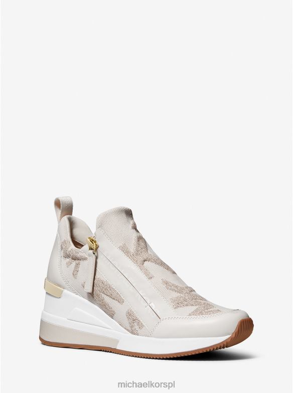 Trenażery z rozciągliwej dzianiny z logo Willis kobiety Michael Kors blade złoto LHN661708 buty