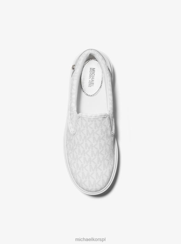 Wsuwane tenisówki z logo Emmetta kobiety Michael Kors jasne co LHN661737 buty