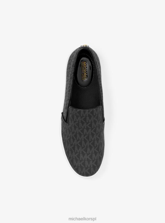 Wsuwane tenisówki z logo Keaton kobiety Michael Kors czarny LHN661766 buty