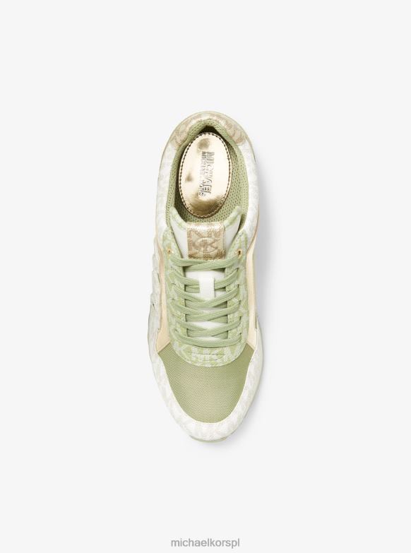 dwukolorowe logo Maddy i siateczkowy but sportowy kobiety Michael Kors Mędrzec mlti LHN661818 buty