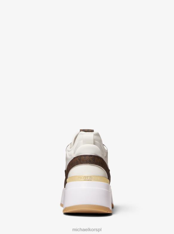 logo muse i siateczkowy trener kobiety Michael Kors brązowy LHN661809 buty