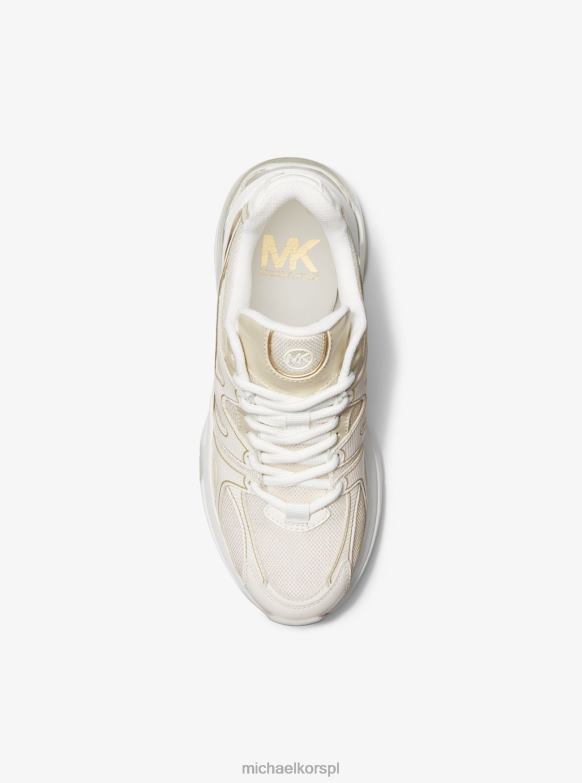 zestaw ekstremalnie metalicznej skóry i siateczki kobiety Michael Kors pl gld multi LHN661779 buty