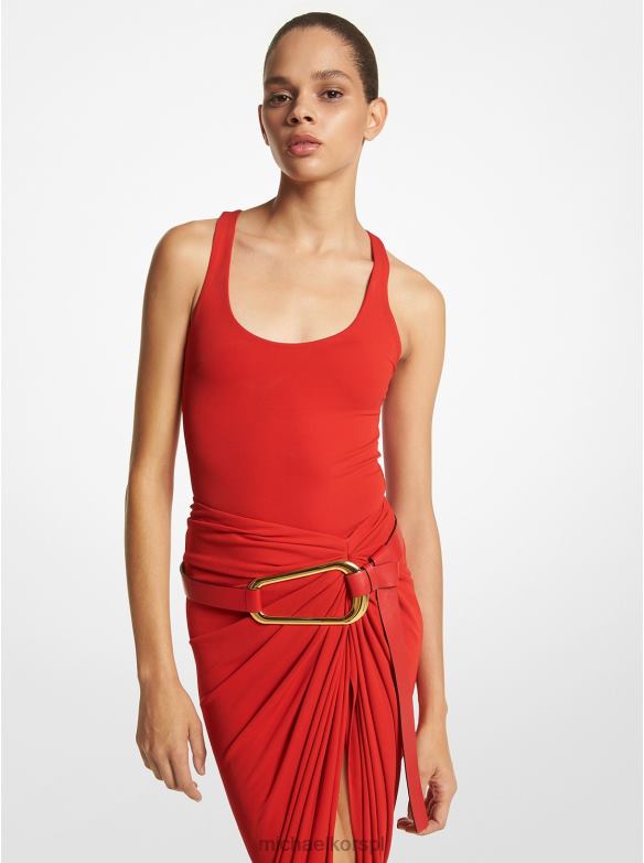 Body z matowej dzianiny z kolekcji kobiety Michael Kors MAK LHN663509 odzież