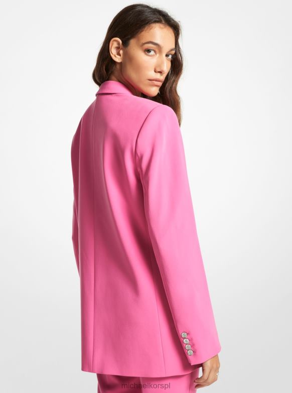 Marynarka typu boyfriend z krepy kobiety Michael Kors wiśniowy LHN66198 odzież