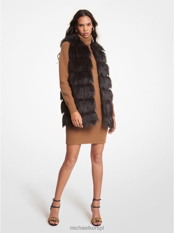 kamizelka ze sztucznego futra kobiety Michael Kors czarny LHN66301 odzież