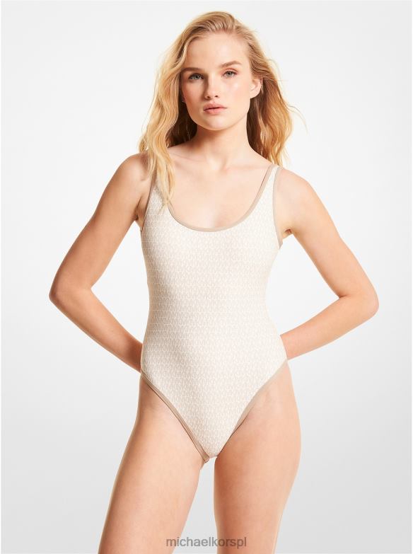 strój kąpielowy z logo kobiety Michael Kors kość LHN66559 odzież
