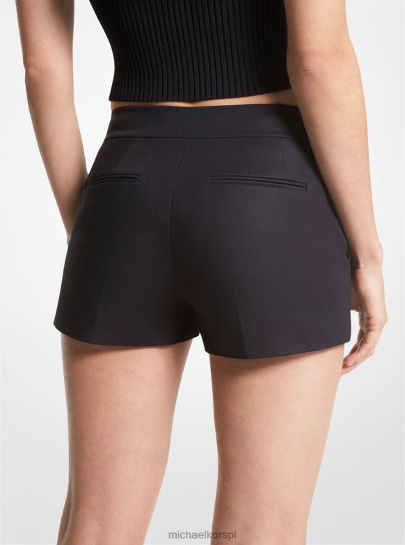 spodenki z rozciągliwej bawełny kobiety Michael Kors czarny LHN66584 odzież