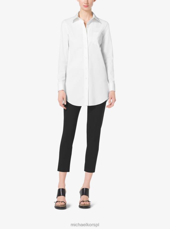 Kolekcja Elastyczne spodnie wełniano-gabardynowe kobiety Michael Kors czarny LHN663697 odzież