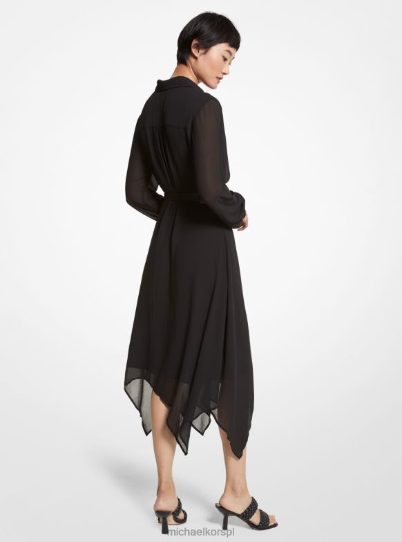 Koszula z żorżety kobiety Michael Kors czarny LHN66105 odzież