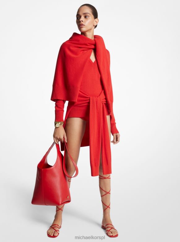 Kolekcja sweterków z kaszmirowego szalika kobiety Michael Kors MAK LHN663486 odzież