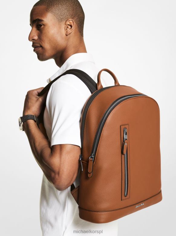 Hudson Slim skórzany plecak z kamienistej skóry kobiety Michael Kors bagaż LHN661266 Akcesoria