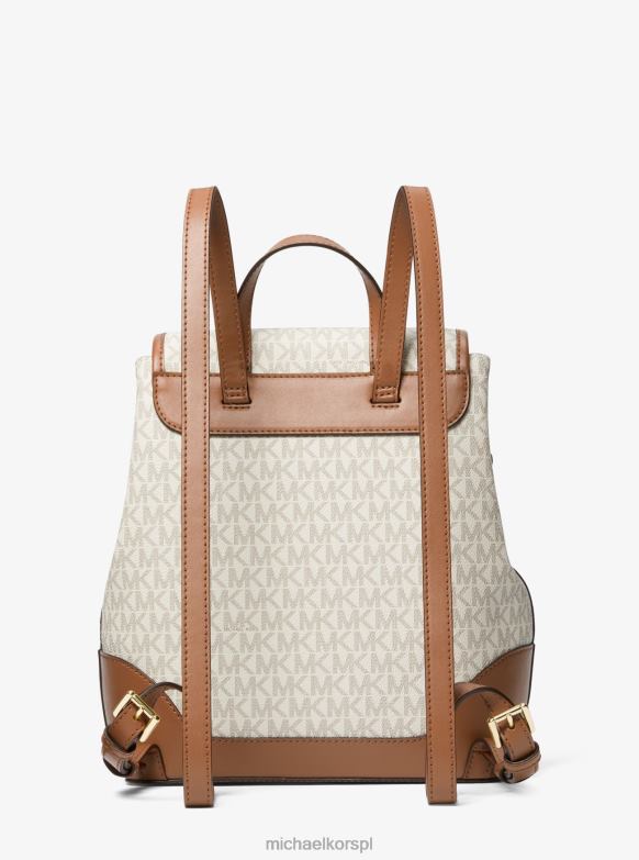 Plecak z logo Harrisona Medium kobiety Michael Kors wanilia/żołądź LHN661217 Akcesoria
