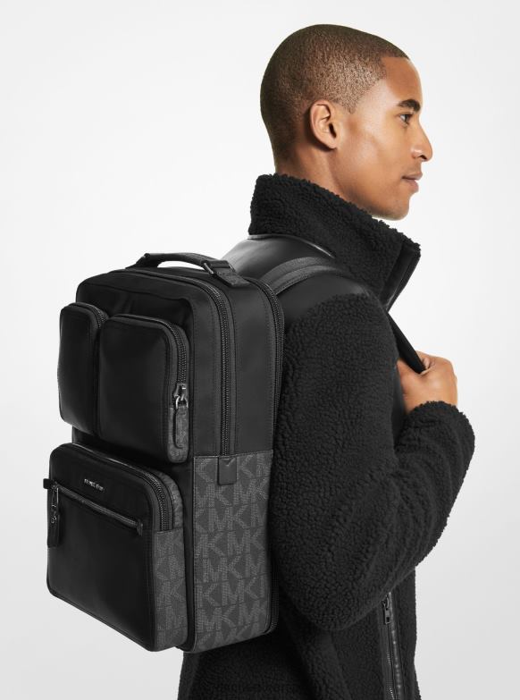 nylonowy plecak z Brooklynu kobiety Michael Kors czarny LHN661262 Akcesoria