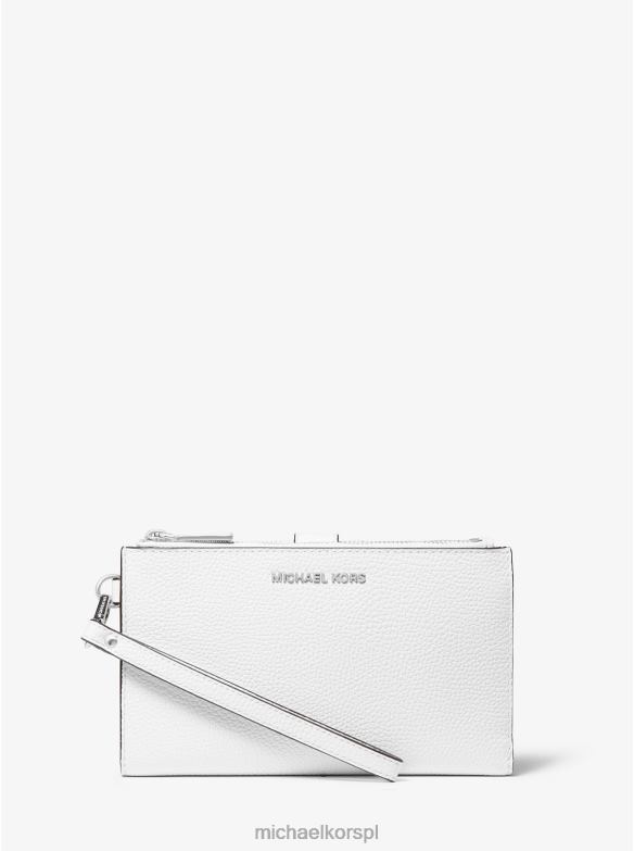 Skórzany portfel na smartfona Adele kobiety Michael Kors optyczna biel LHN661600 Akcesoria