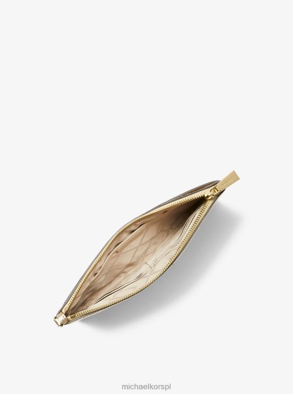 duża metalowa bransoletka ze skóry żwirowej kobiety Michael Kors blade złoto LHN661585 Akcesoria