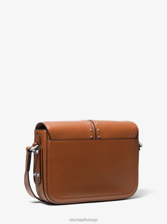 Astor średniej wielkości skórzana torba listonoszka nabijana ćwiekami kobiety Michael Kors bagaż LHN66784 Akcesoria