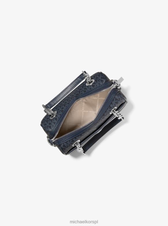 Bardzo mała torba podróżna z logo Blaire kobiety Michael Kors admrl/plblue LHN66680 Akcesoria