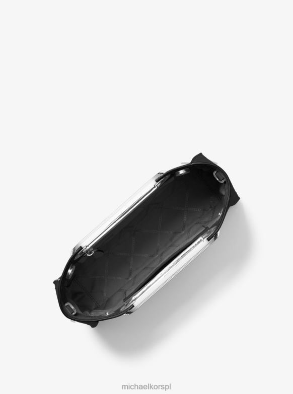 Duża, rozkładana torba na ramię Chelsea ze skóry saffiano kobiety Michael Kors czarny LHN66761 Akcesoria