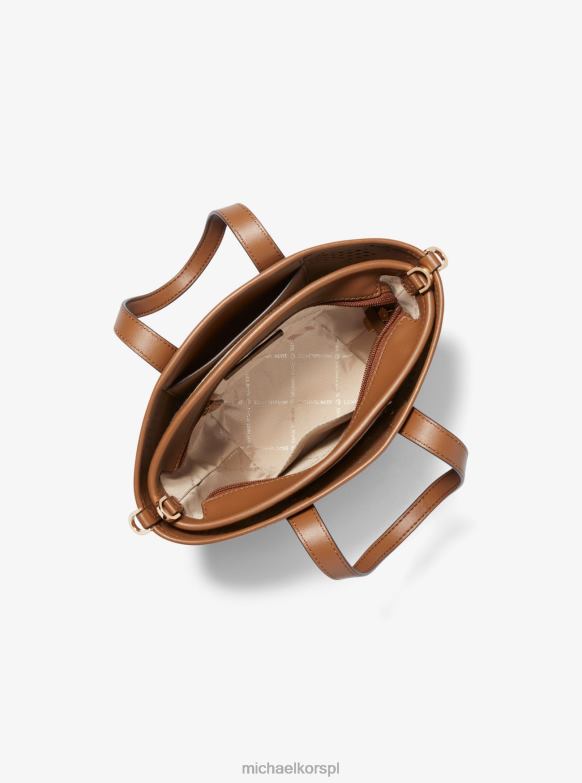 Kimber mała torba typu Tote Bag 2 w 1, perforowana i tłoczona ze sztucznej skóry kobiety Michael Kors bagaż LHN66869 Akcesoria