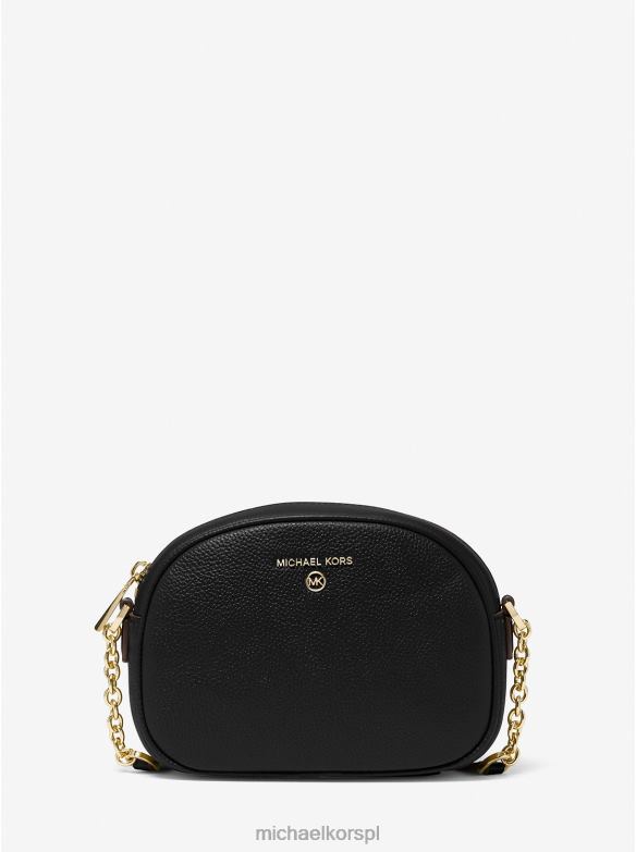 Mała torebka na ramię ze skóry żwirowej typu jet set kobiety Michael Kors czarny LHN66666 Akcesoria