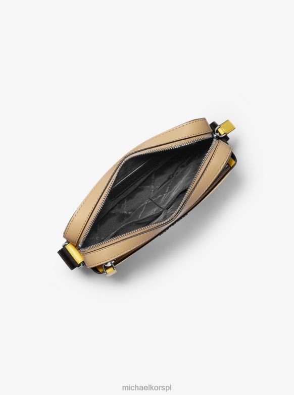 Torba na aparat z logo Cooper kobiety Michael Kors żółty LHN66808 Akcesoria