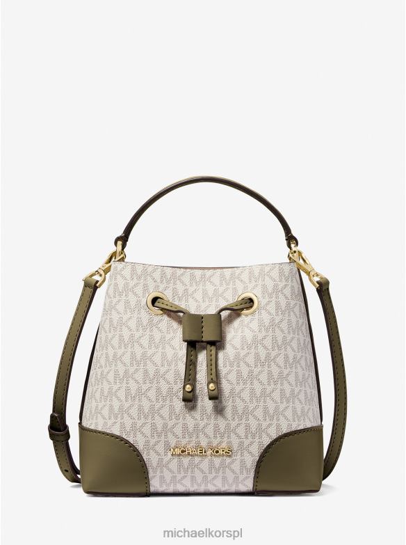Torba typu Bucket z małym logo Mercer kobiety Michael Kors kombinacja oliwkowa LHN66912 Akcesoria