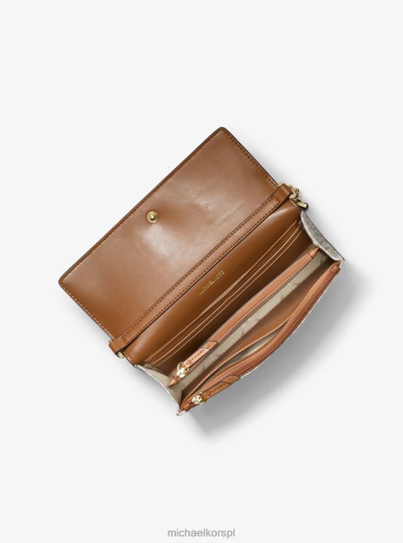 Torba typu crossbody 2 w 1 ze średnim logo Jet Set kobiety Michael Kors wanilia/żołądź LHN66724 Akcesoria