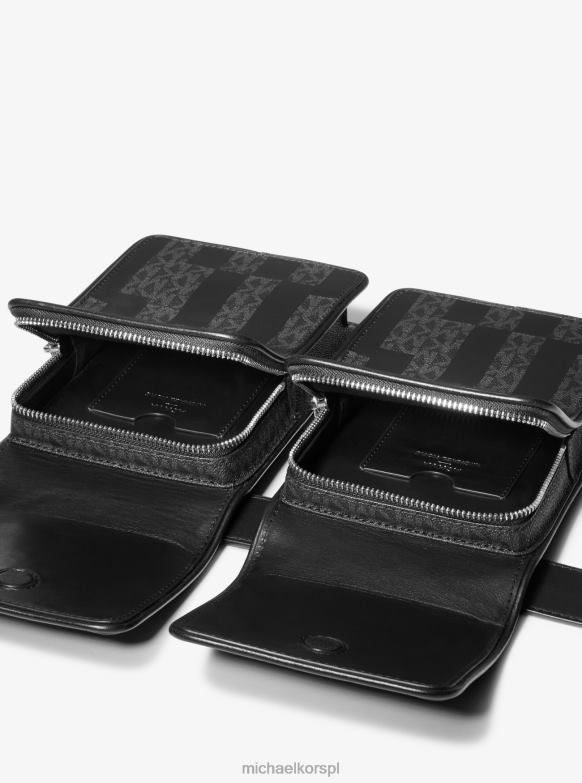 Wielofunkcyjna torba sygnowana przez Ashya x Saga i skórzana kobiety Michael Kors czarna kombinacja LHN66937 Akcesoria