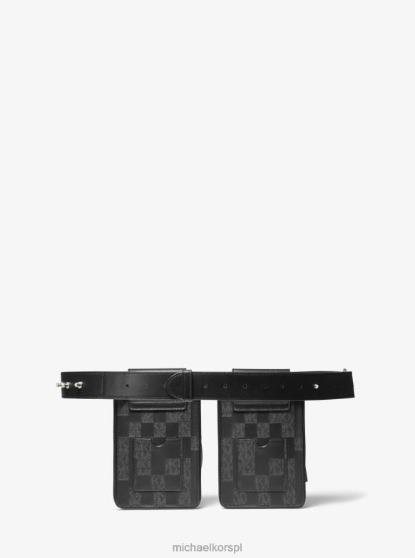 Wielofunkcyjna torba sygnowana przez Ashya x Saga i skórzana kobiety Michael Kors czarna kombinacja LHN66937 Akcesoria