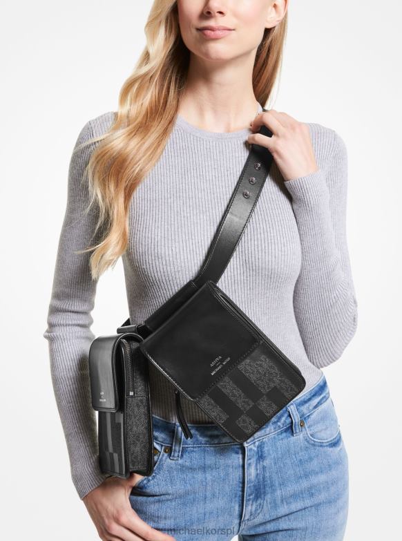 Wielofunkcyjna torba sygnowana przez Ashya x Saga i skórzana kobiety Michael Kors czarna kombinacja LHN66937 Akcesoria