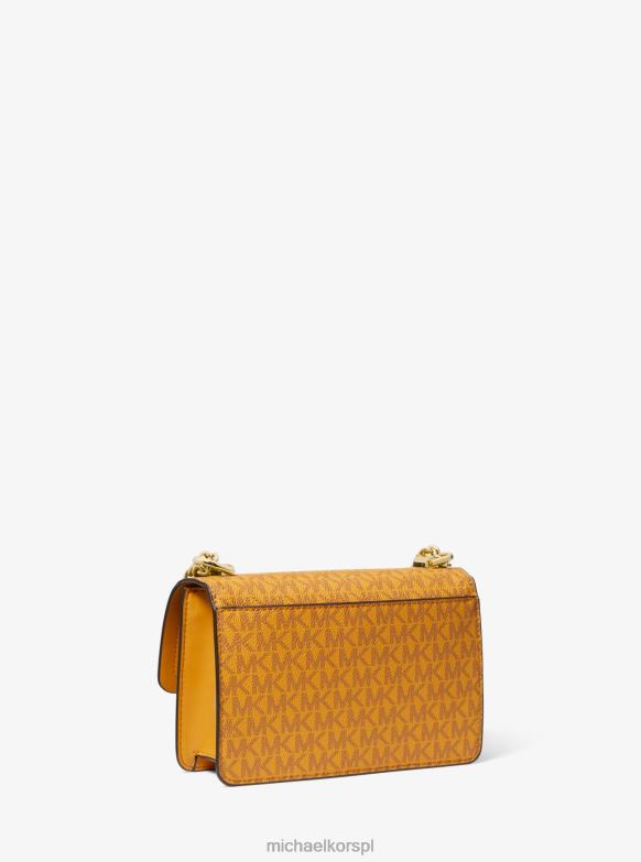 Wrzosowa, bardzo mała torba na ramię z logo kobiety Michael Kors aksamitka LHN66976 Akcesoria