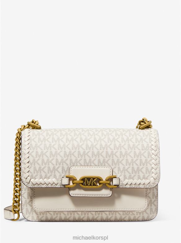 Wrzosowa duża torba na ramię z logo kobiety Michael Kors van/krem LHN66895 Akcesoria