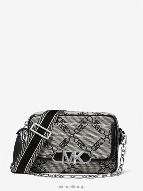 Żakardowa torba na ramię z logo Parker Medium Empire kobiety Michael Kors naturalny/czarny LHN66842 Akcesoria