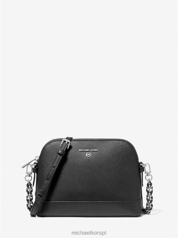 duża torba na ramię ze skóry saffiano kobiety Michael Kors czarny LHN661013 Akcesoria