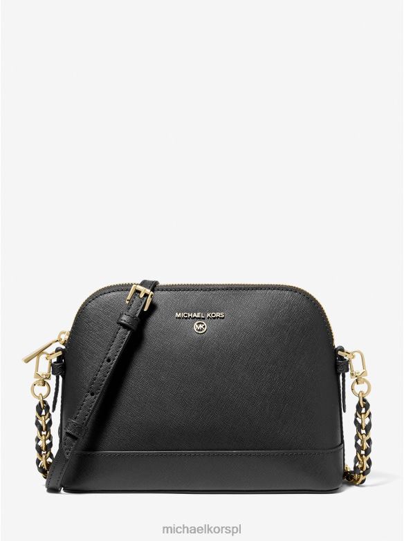 duża torba na ramię ze skóry saffiano kobiety Michael Kors czarny LHN661016 Akcesoria