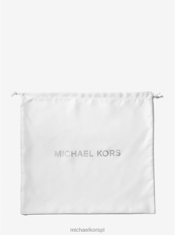 duży, tkany worek na kurz z logo kobiety Michael Kors biały LHN661036 Akcesoria