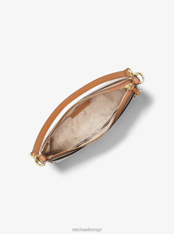 Średnia torba na ramię z logo Jet Set kobiety Michael Kors wanilia/żołądź LHN661019 Akcesoria