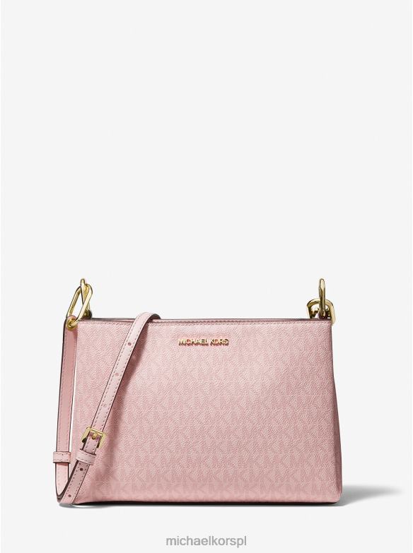 Średnia torba na ramię z logo Trisha kobiety Michael Kors ciemny puder do różu LHN66770 Akcesoria