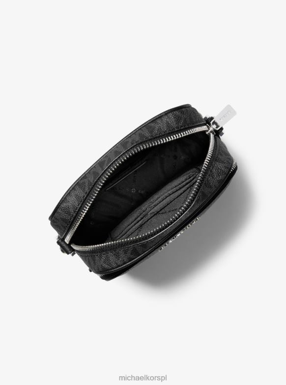 Średnia torba podróżna z logo Jet Set kobiety Michael Kors czarny LHN661008 Akcesoria