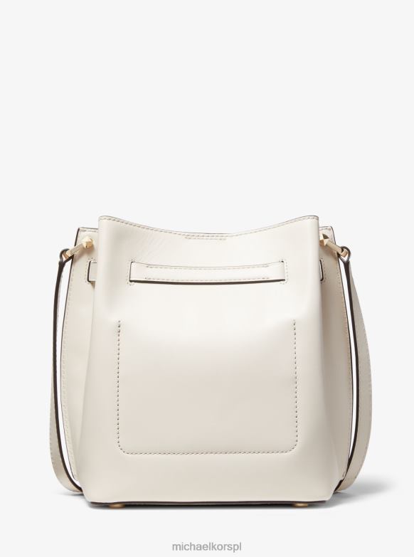 Średniej wielkości skórzana torba Hamilton Legacy kobiety Michael Kors To krem LHN66684 Akcesoria