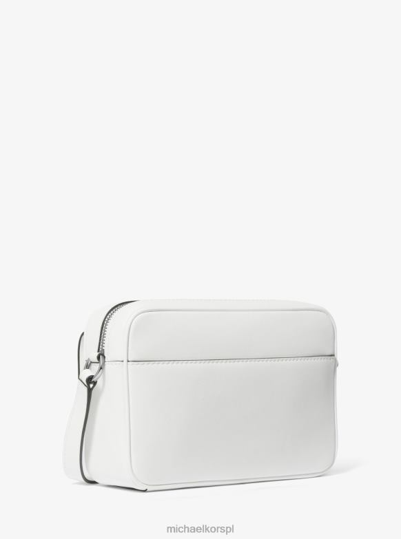 Średniej wielkości skórzana torba na ramię Parker kobiety Michael Kors optyczna biel LHN66668 Akcesoria