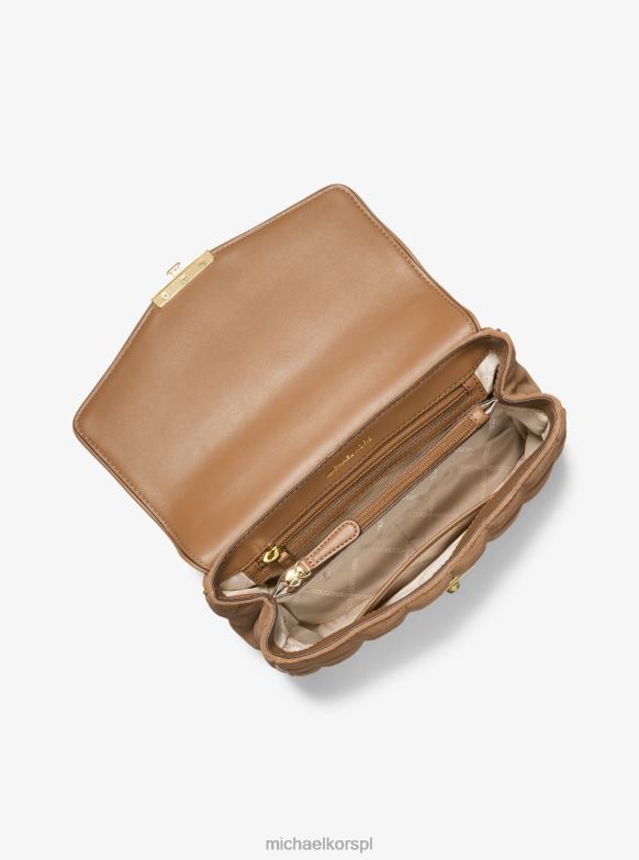 soho duża pikowana torba na ramię z zamszu kobiety Michael Kors łuska LHN66889 Akcesoria